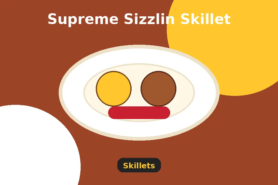 Supreme Sizzlin Skillet menu guide image